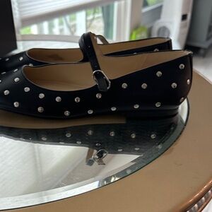 Black Studded women's Shoes